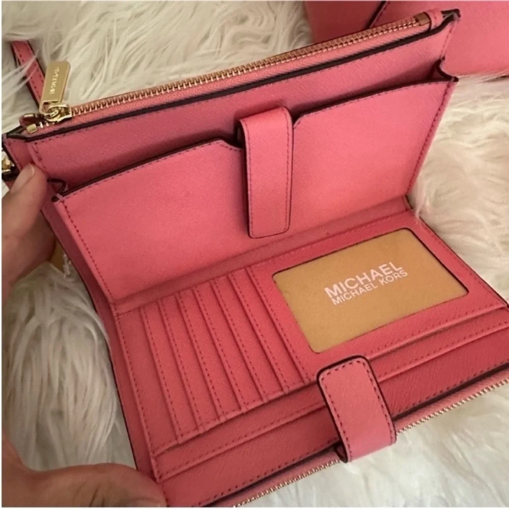 Michael Kors Jet Set Travel Duffle Satchel Shoulder Crossbody Bag & wallet set - Picture 17 of 17